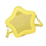 School Girl Student Crossbody Bag Japanese Clear Window PU Leather Shoulder Handbag Pin Display Itabag Purse
