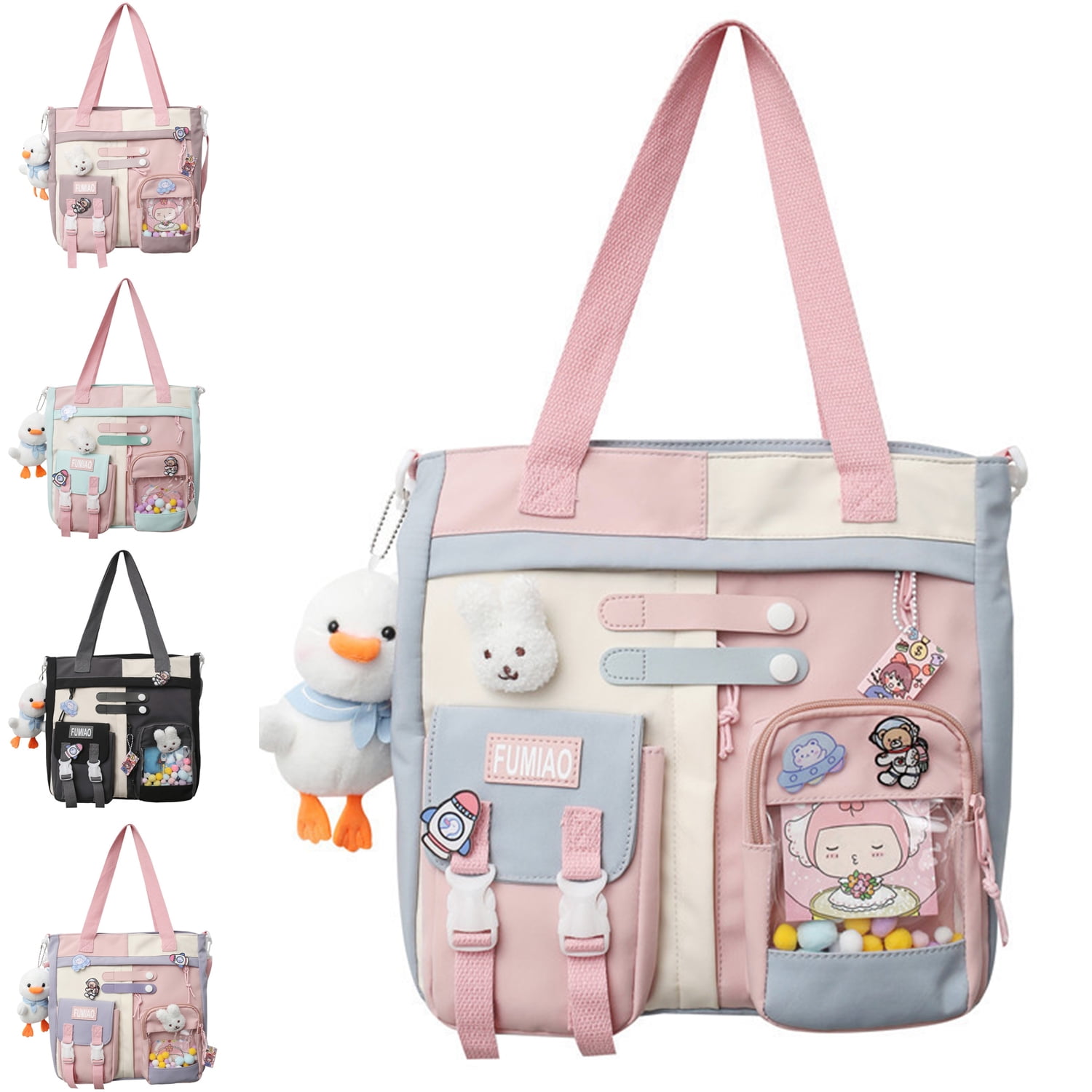 School Girls Messenger Bags School Bags Multi Pockets New Kawaii Shoulder Cute For Teenage Girls Walmart