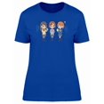 thumbnail image 1 of School Girls With Smartphones Tee Women's -Image by Shutterstock, 1 of 1