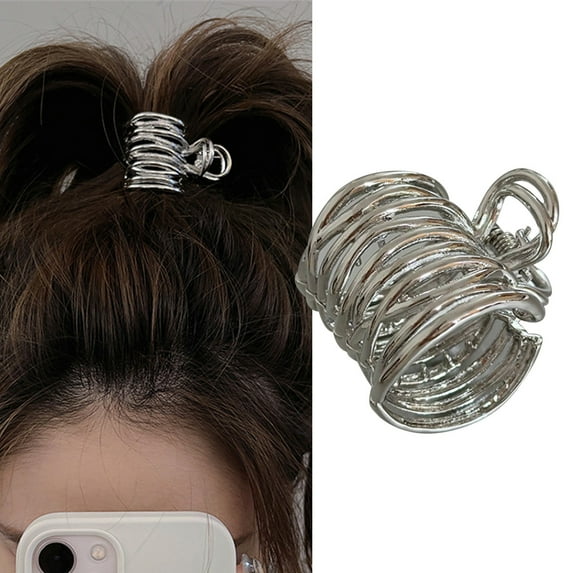 School Hair Bows for Girls Circle Hair Clip Tortoise Hair Stuff for Teen Girls Curly Hair Bling Hair Clips Glam Hair Clips Metal for Rollers Small Hair Clips Hair Barrettes for Women's Hair Large