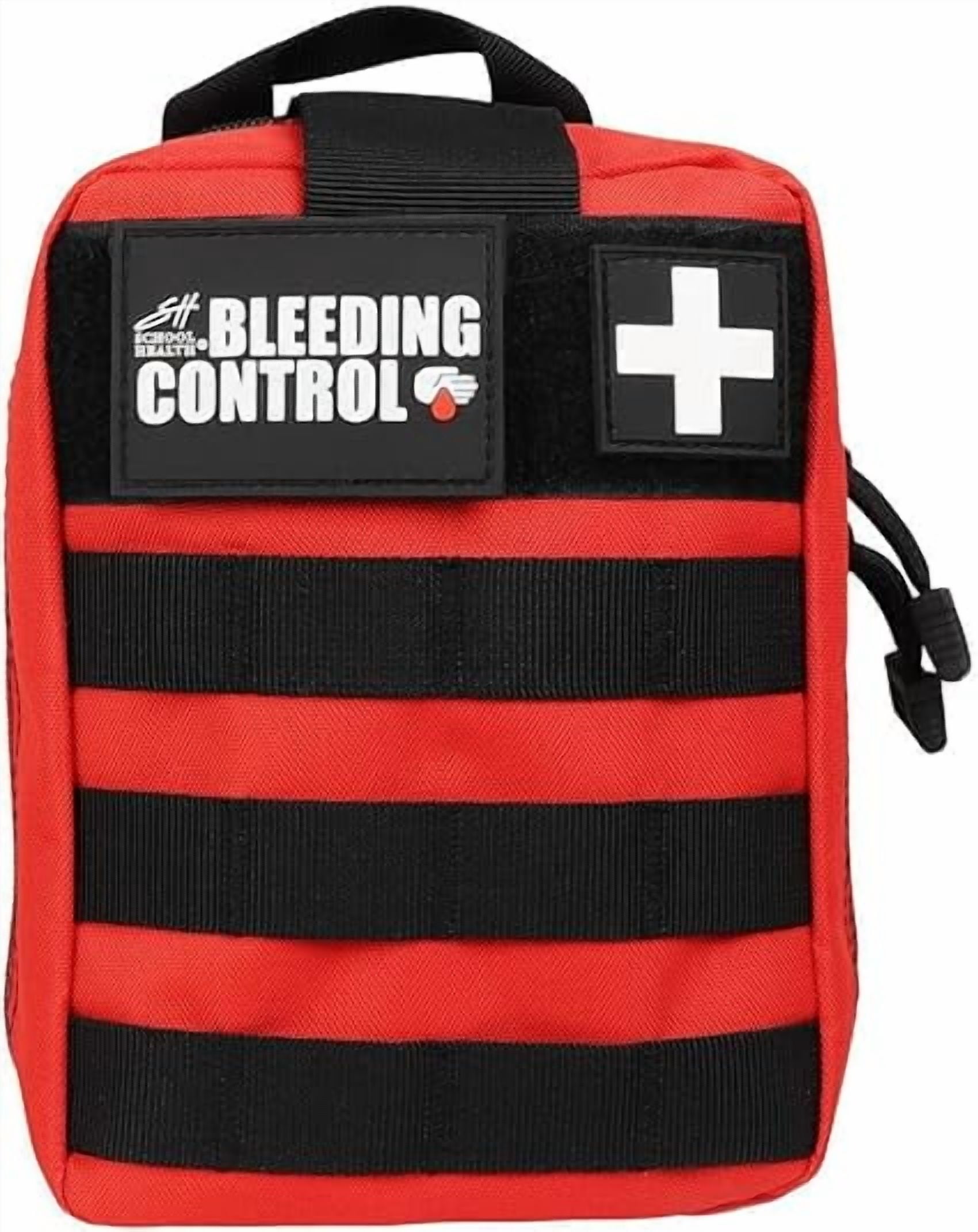 School Health - Advanced BCB Individual Bleeding Control Kit, Survival Kit for Emergency Trauma, Major Wound Care and Bleeding - Molle Bag