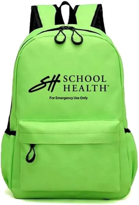 School Health - Medical Go-Kit Backpack, Medical First-Aid Kit, For Emergencies, Schools and Camping - Durable and Lightweight Backpack