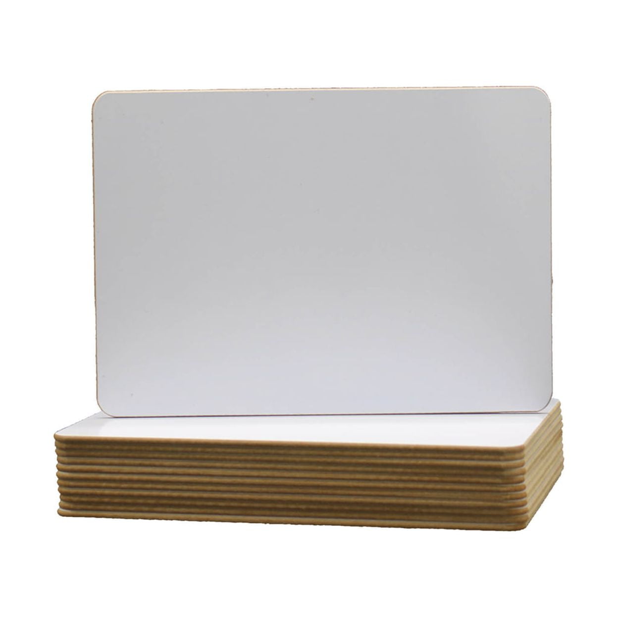 Compact White Magnetic Dry Erase Board with Rounded Corners