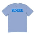 thumbnail image 1 of School Humor Graphic Light Blue Men's Cotton T-Shirt, 1 of 1