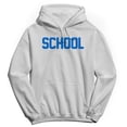 thumbnail image 1 of School Humor Graphic White Men's Crewneck Sweatshirt Hoodie, 1 of 1