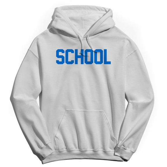 School Humor Graphic White Men's Crewneck Sweatshirt Hoodie