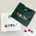 thumbnail image 1 of School Icons Teacher Life Embroidered Sweatshirt, Teacher Crewneck, Teachers Day Gift Ideas, Cool Teacher Gift, 1 of 2