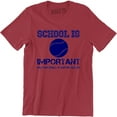 thumbnail image 1 of School Is Important But Baseball Is Importanter Funny Men' T-Shirt, 1 of 4