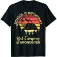 thumbnail image 1 of School Is Important But Camping Is Importanter Youth T-Shirt, 1 of 3