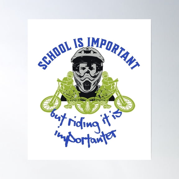 School Is Important Poster Wall Art, Modern Wall Decor, 12x18 UNFRAMED