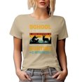 thumbnail image 1 of School Is Important but Hunting Is Importanter, Hunter or Hunting Enthusiast, Tan T-Shirt, Small, 1 of 5