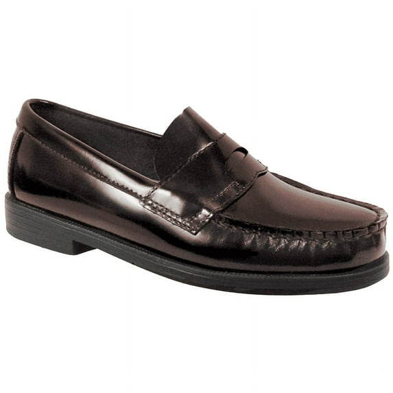 School Issue Children's Simon Brown Leather Penny Loafers for Little and Big Boys Size 1W