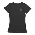 thumbnail image 1 of "School Kills My Vibe" Left Chest Green Quote Women T-Shirt, Female x-Large, 1 of 4
