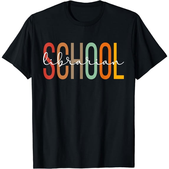 School Librarian Library Worker Boho T-Shirt