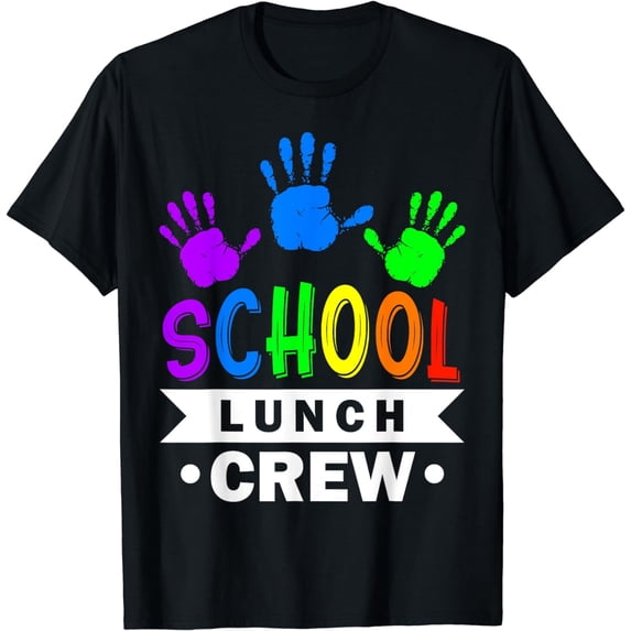 School Lunch Crew Lunch Lady Squad Homorous Cafeteria T-Shirt