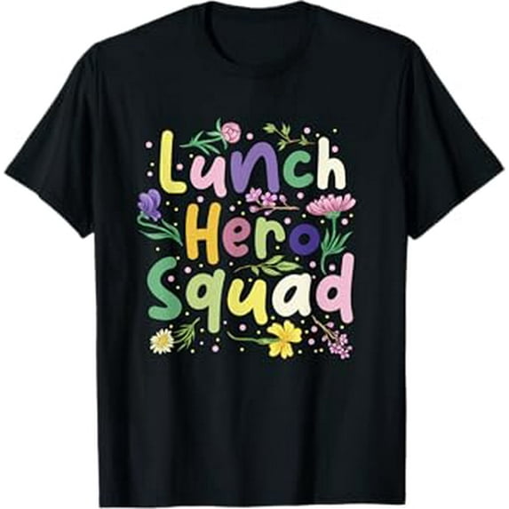 School Lunch Hero Squad Funny Cafeteria Worker T-Shirt