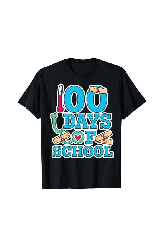 School Nurse 100 Days Of School T Shirt