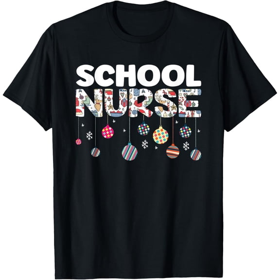 School Nurse Christmas Vibes for Healthcare Worker T-Shirt