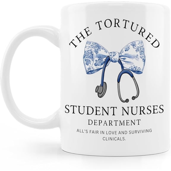 School Nurse Coffee Mug Cup, Nursing Students Graduation Gifts, Nurse Day Week Appreciation Gifts, Trendy Nursing Ceramic Coffee Mug 11 oz