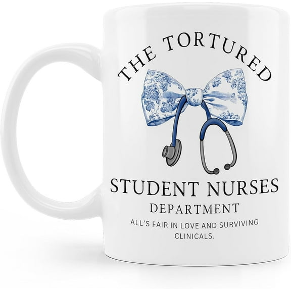 School Nurse Coffee Mug Cup, Nursing Students Graduation Gifts, Nurse Day Week Appreciation Gifts, Trendy Nursing Ceramic Coffee Mug 11 oz