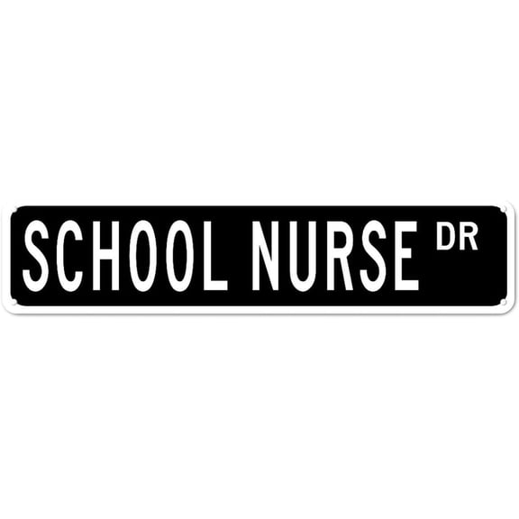 School Nurse DR Metal Tin Sign For Home Office Living Room Bar Cafe Restaurant Club Wall Decor 4x16 Inches