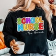thumbnail image 1 of School Nurse Dalmatian Sweatshirt, Custom Name Nurse Shirt, Cute Nursing Student Gift, Dog Lover Nurse Crewneck, 1 of 5