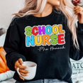 thumbnail image 1 of School Nurse Dalmatian Sweatshirt, Custom Name Nurse Shirt, Cute Nursing Student Gift, Dog Lover Nurse Crewneck, 1 of 5