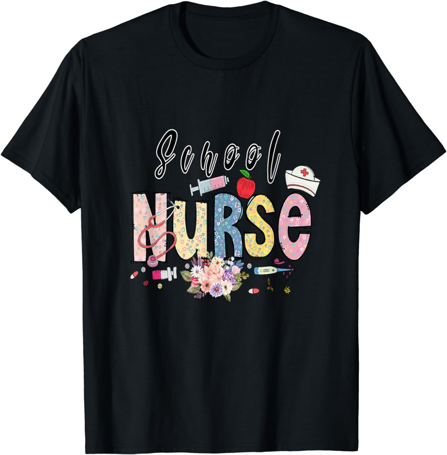 School Nurse Definition Funny Nurse Appreciation T-Shirt