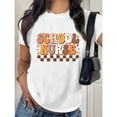 thumbnail image 1 of Cotton School Nurse Graphic Tee T Shirt Top Playful Career Retro Typography Design Short Sleeve Crew Neck White S-5XL, 1 of 4