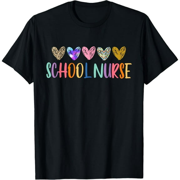 School Nurse Heart Nursing Student Nursing Appreciation T-Shirt