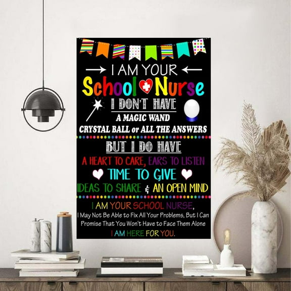 School Nurse Office Decor Poster 24 x 36 Inch Poster