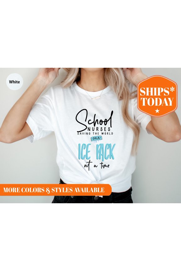 School Nurse Shirt - Nurse T Shirt - Cute Shirt For Nurses - Rainbow Nurse Shirt - For Nurses - Nurse - Future Nurse - 8178P