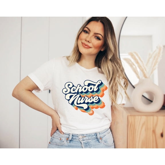 School Nurse T-Shirt, Retro School Nurse Shirt, School Nurse Gift, Nurse Appreciation Gift, Nurse,Nurse Tee ,Cute Retro Nurse Shirt All Size S-5Xl