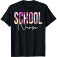 thumbnail image 1 of School Nurse Tie Dye Back To School women appreciation T-Shirt, 1 of 4