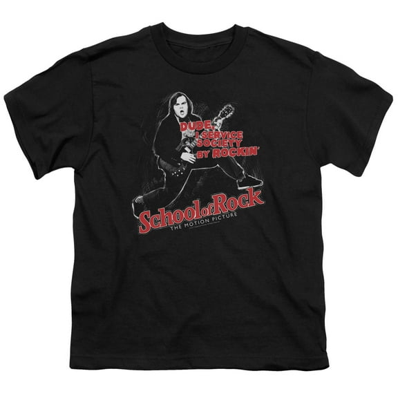 School Of Rock Men's Rockin Youth T-shirt Black