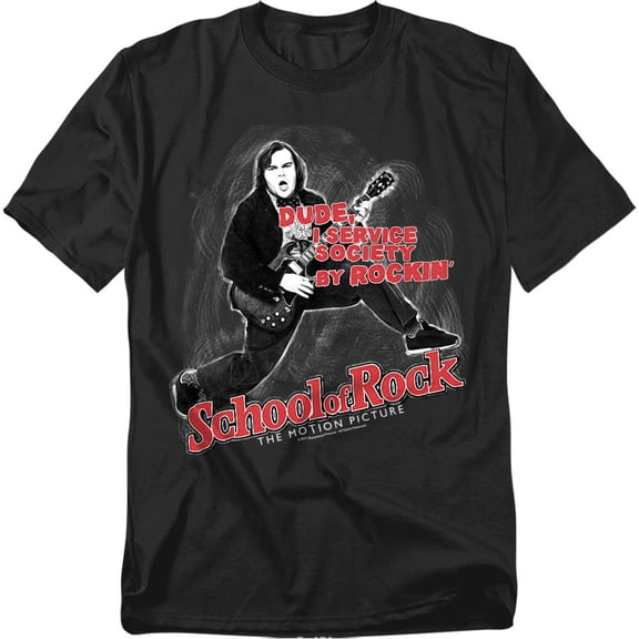 School Of Rock Rockin Mens Short Sleeve Shirt