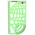 thumbnail image 1 of Office Math Geometry Stationery Measuring Drawing Template Ruler, 1 of 2