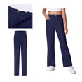thumbnail image 1 of School Pants for Boys and Girls Zipper Style Chino Pants with Pockets Straight Pants Navy Uniform Pants Back To School Clothes for Tween Clothes 11-12 Years, 1 of 8