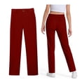 thumbnail image 1 of School Pants for Girls Skinny Fit Kids Dress Pants with Pockets Straight Pants Boys Uniform Pants Back to School Clothes for Teen Girls Kids Girls Pants Size 5-6 Years, 1 of 7
