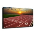 thumbnail image 1 of School Playground Track Track and Field Track Canvas Poster Wall Art Decor Print Picture Paintings for Living Room Bedroom Decoration, 1 of 6