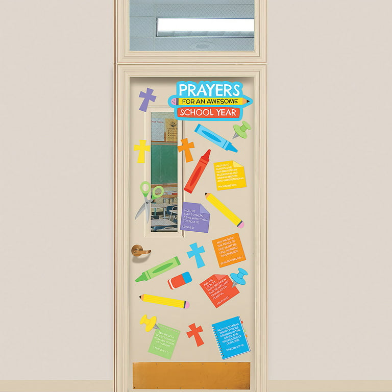 School Prayer Door Decorating Kit, Educational, Party Supplies, 6