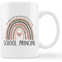 School Principal Coffee Mug, Principal Appreciation Gifts, Best Principal Gifts, Gifts for School Principal, The Influence of a Great Principal is Never Erased 11 oz. Ceramic Coffee Mug