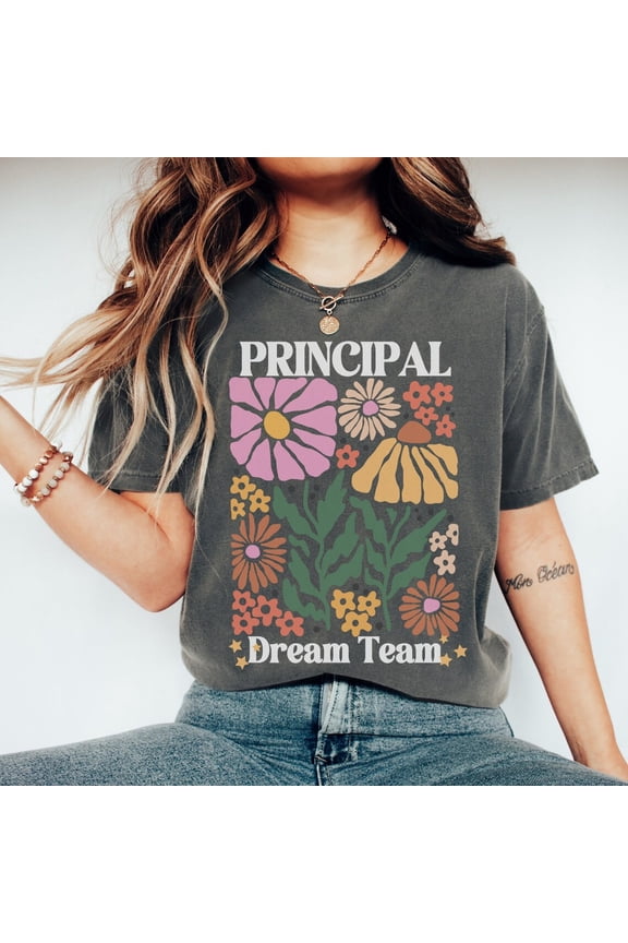 School Principal Dream Team Shirt, Assistant Principal Squad Tshirt, Admin Back To School Tee, Boho Administrator Crewneck, Admin Crew