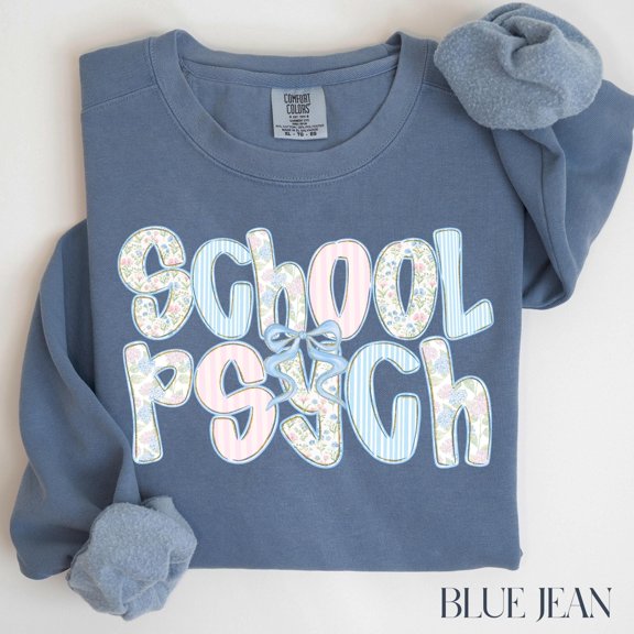 School Psych TShirt School Psychologist Crewneck