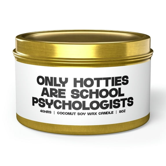 School Psychologist Tin Candle Gift Decor Vanilla Coffee Scented