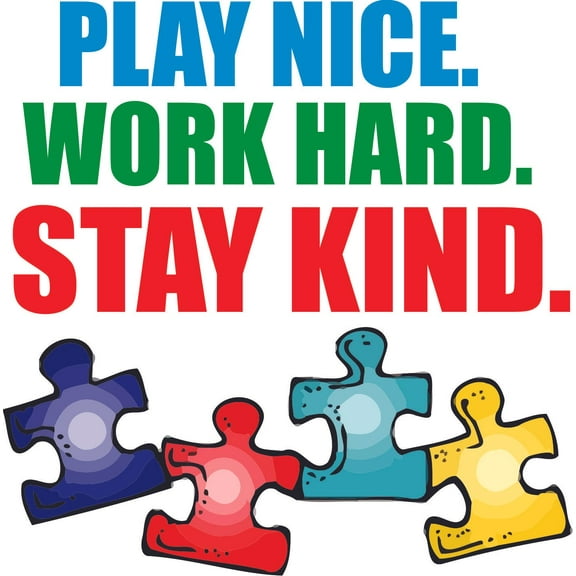 School Quotes Quote Puzzle Pieces Wall Decals for Classroom Decor Vinyl and Design Decals on Walls - Creative Teacher Artwork Sticker Back to School Ideas Teachers Schools Size (30x30 inch)