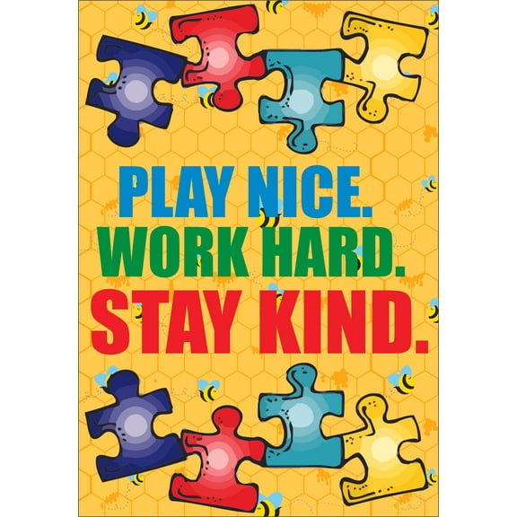 School Quotes Quote Puzzle Pieces Wall Decals for Classroom Vinyl Decor and Design Decals on Walls - Creative Teacher Artwork Sticker Back to School Ideas Teachers Schools Size (40x20 inch)