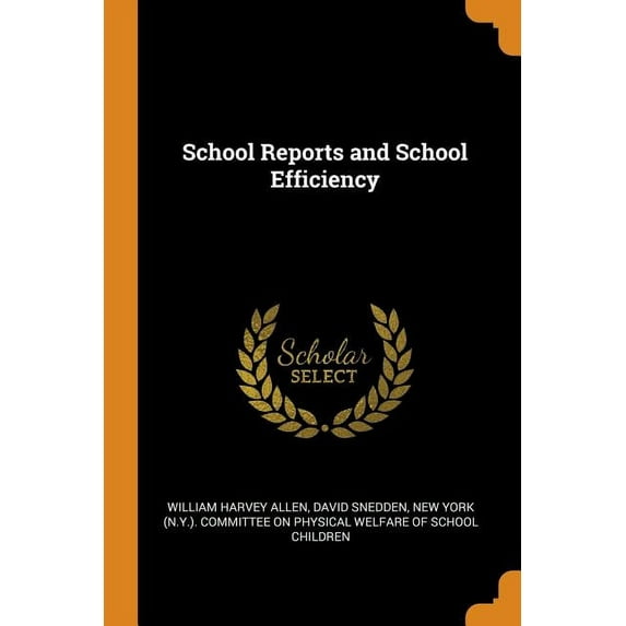 School Reports and School Efficiency (Paperback)