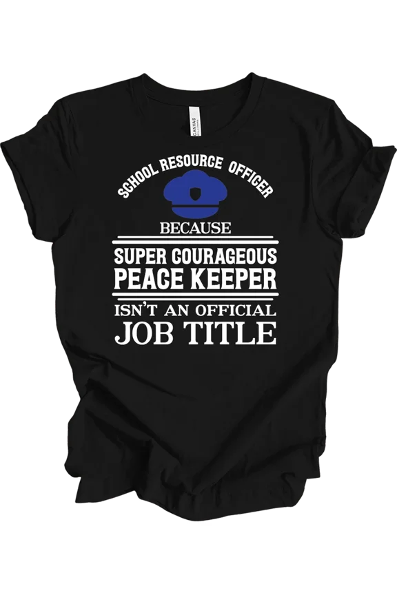 School Resource Officer SRO Back The Blue Law Enforcement Appreciation Unisex T-Shirt H48233, up to size 5XL