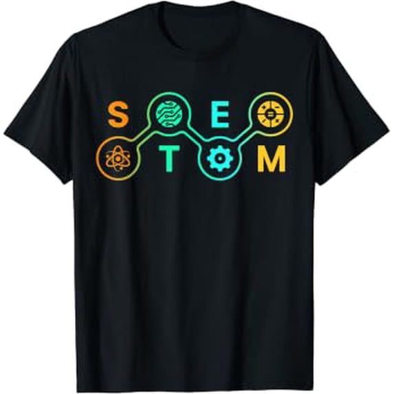 School STEM Teacher Science Technology Engineering Math T-Shirt, Size S ...